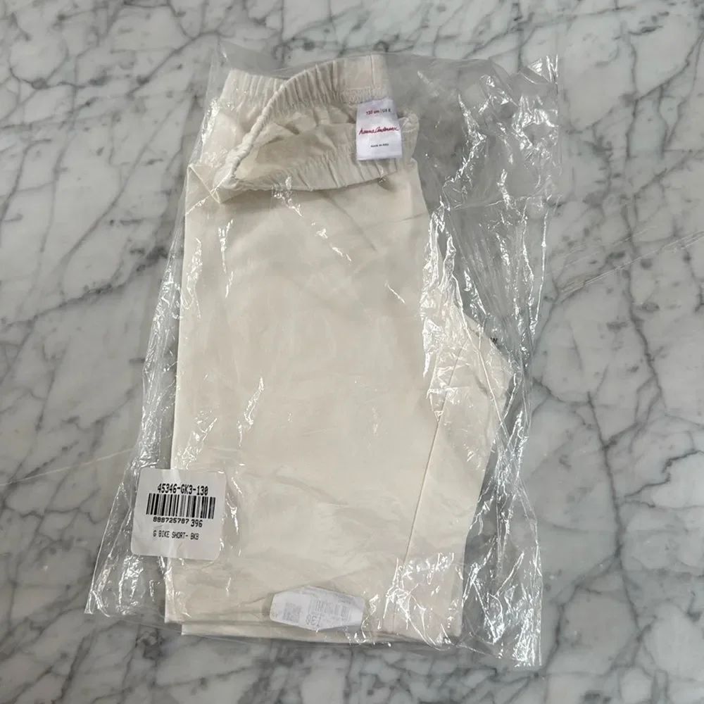NIB Hannah Andersson Bike Short White Sz 8